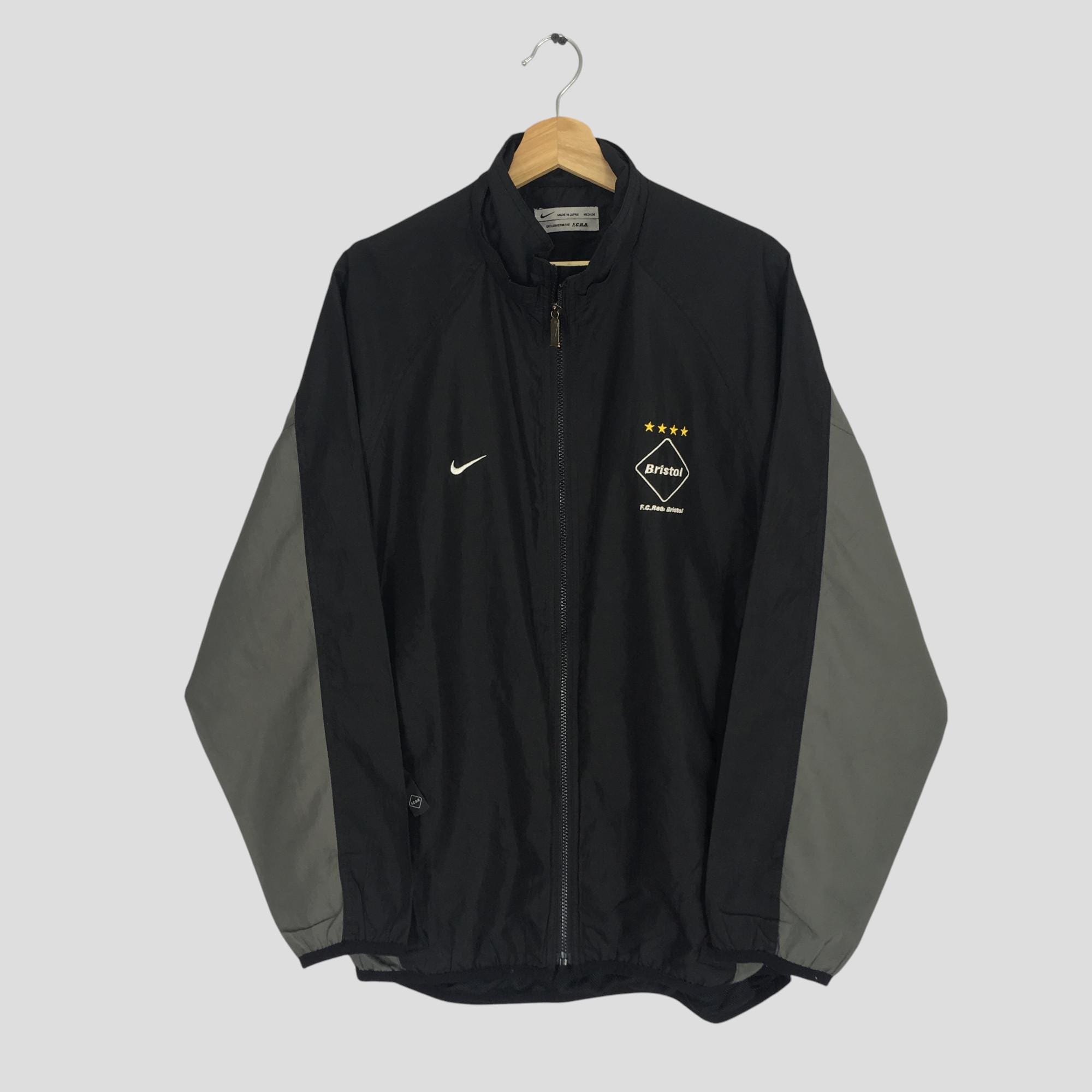 Vintage Nike Swoosh Black Training Jacket Medium Nike