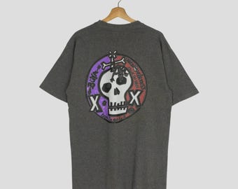 Camiseta vintage de los 90 de Buya Hawaiian gris, talla L. Camiseta de cuello redondo con estampado gráfico de Buya Hawaii, talla L. Camiseta de playa hawaiana con estampado gráfico de Buya Oahu Hawaii.