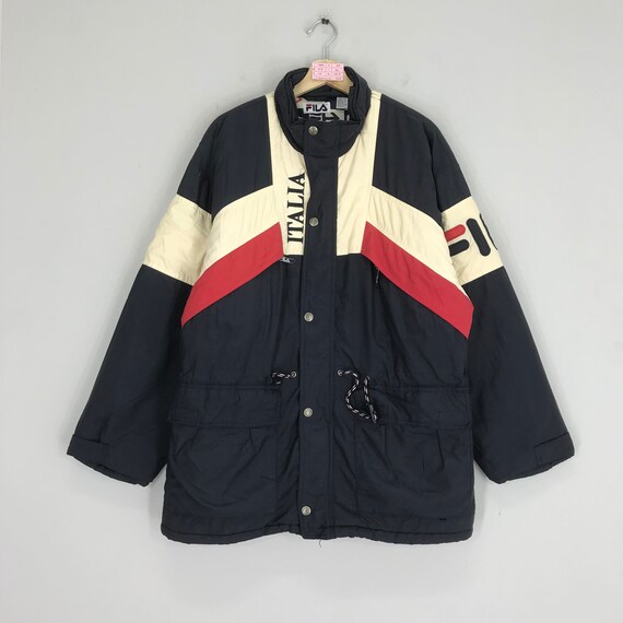 Danii18 様　80s vintage FILA ITALY つなぎ　レトロ Vintage 90's Fila Italia Ski Jacket Colorblock Fila Sports Big