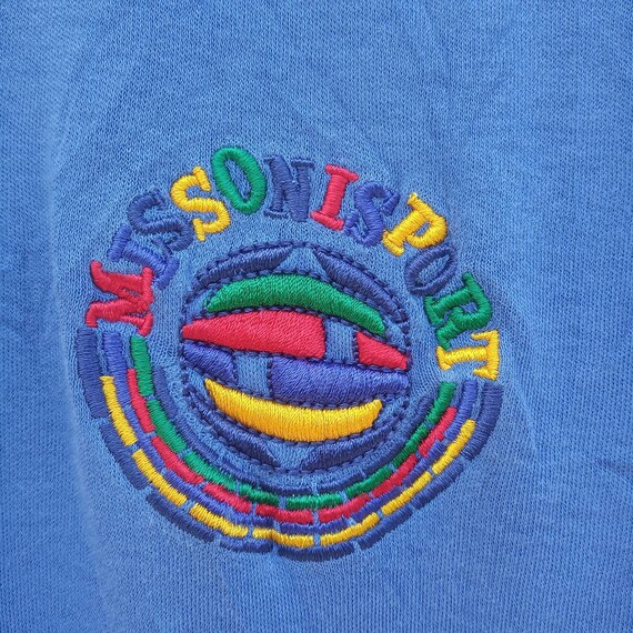 Missoni embroidered-logo detail shorts - Blue