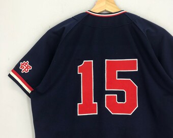 MIZUNO 90s’ユニフォーム Vintage 90s Mizuno Baseball Jersey Button Down Style
