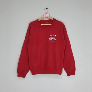Suéter vintage de la Universidad Estatal de Sam Houston, color rojo, sudaderas Sam Houston, talla S