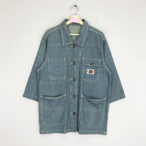 Vintage 1980s Denim Labor Jacket Large American Style