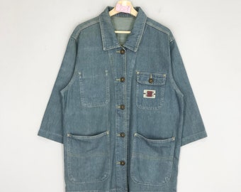Vintage 90s Gap Denim American Workers Jacket Xlarge 1990s