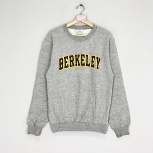 Vintage University California Berkeley Sweatshirt Berkeley Crewneck Gray Berkeley Sweater Pullover University Berkeley Logo Jumper Size S