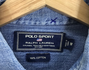 Ralph Lauren Sport Tag Vintage Polo Sport Ralph Lauren Denim Blue