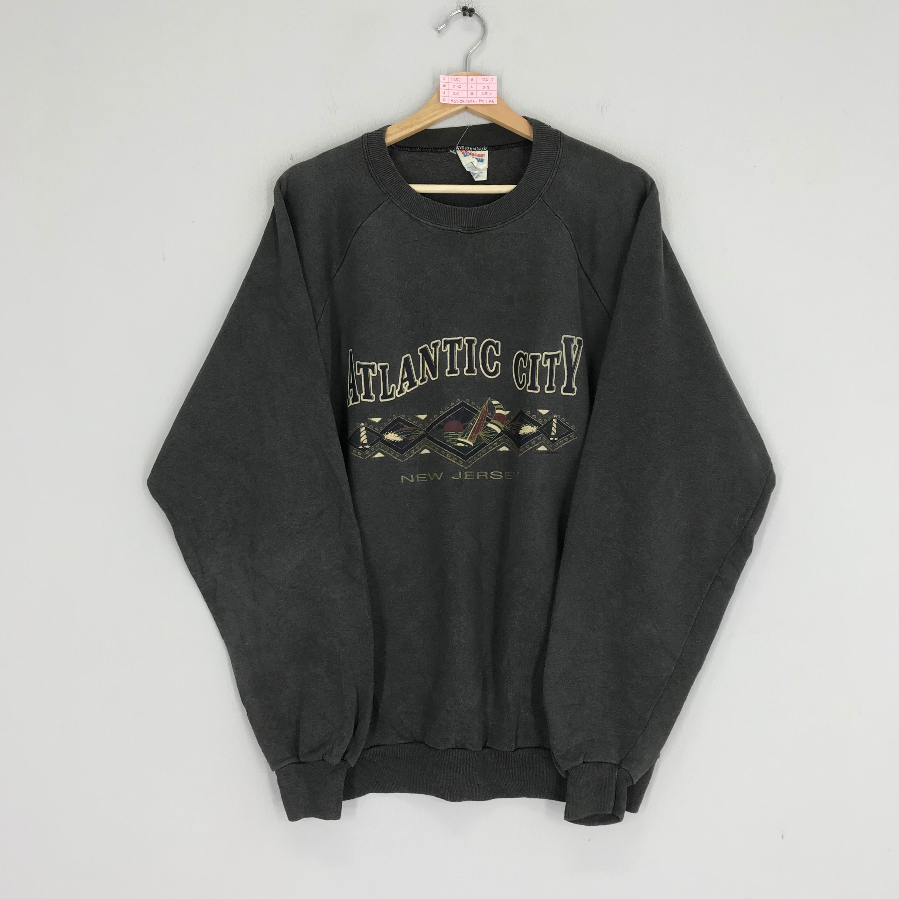 Vintage 90s Atlantic City Sweatshirt Atlantic City Sweater - Etsy