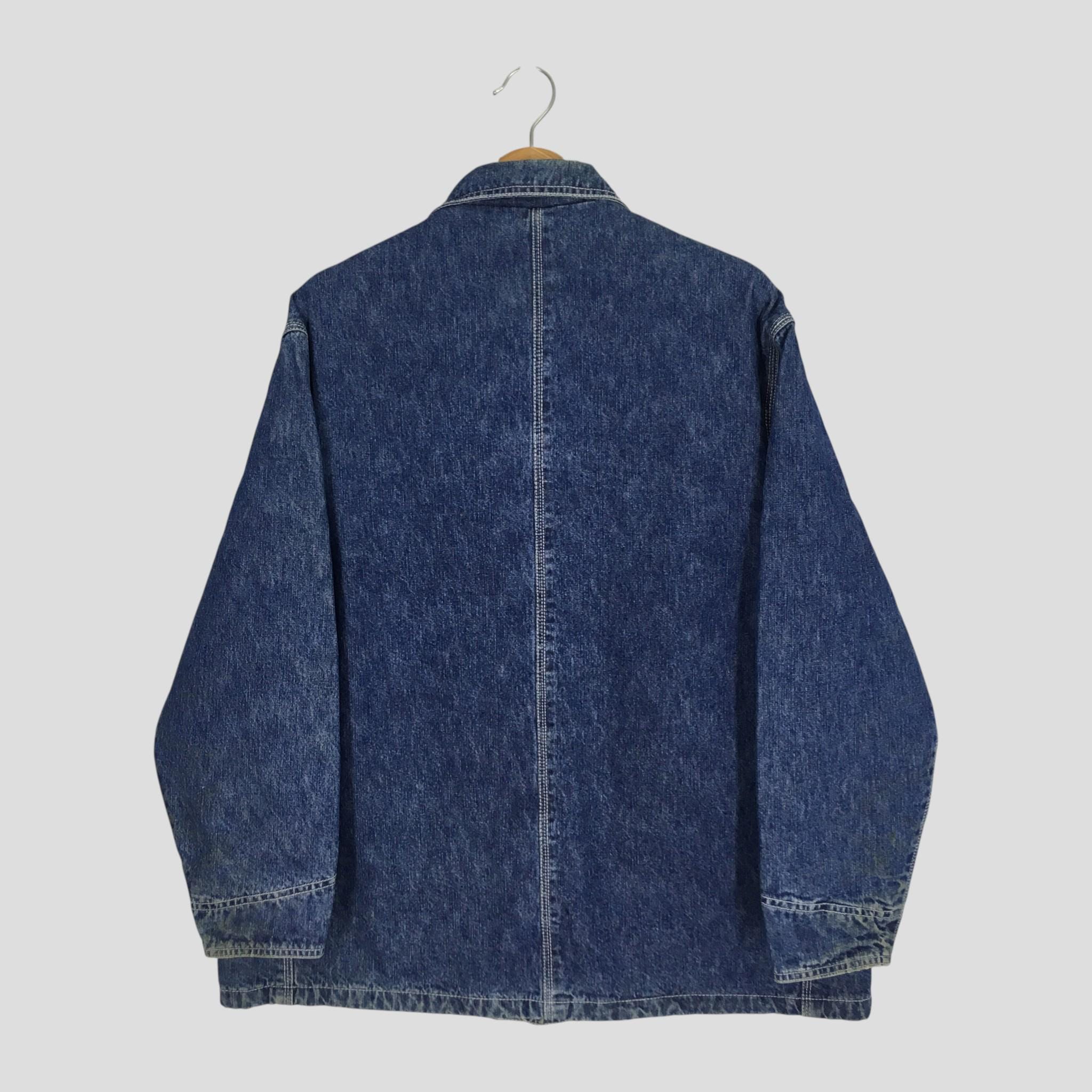 Vintage 90s Levi's American Denim Chore Worker Jacket Medium Levis