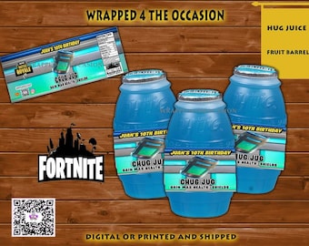 Fortnite Chug Jug Printable bottle label 12 oz | Etsy