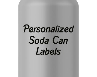 diy mini 7 5 oz soda can label template etsy