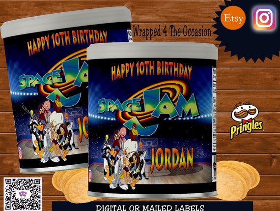 Space Jam Cheese Cracker Labels Paper Party Supplies Paper