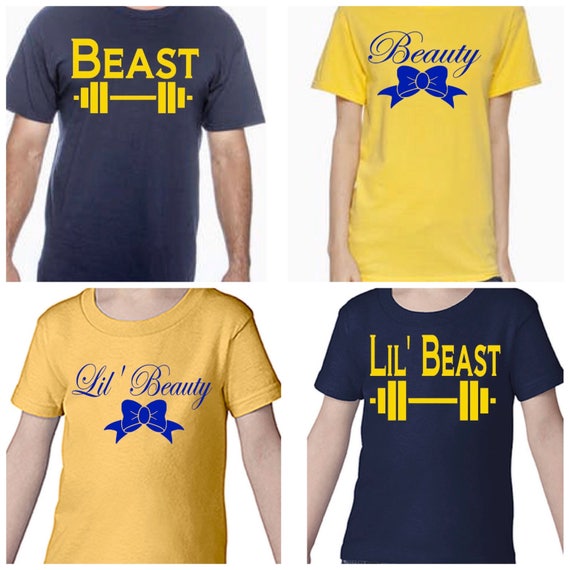 beauty and the beast family shirts