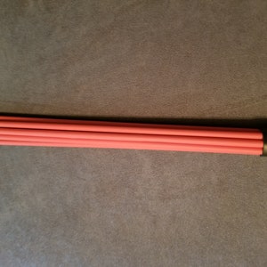 MultiCane red Delrin rods, black handle for BDSM impact play adjustable sting or thud. Vegan. Easy to clean. image 3