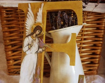 Religious Gift - Customized - Orthodox Gifts - Personalized - Angel Painting - Spiritual Gift Ideas - Christian Present - Romanian Gift Art