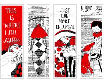 Printable Bookmarks - Gifts for Book Lovers - Gifts for Readers - Prince and Fox Bookmark - Gift for Fox Lover - Set of 4 Digital Bookmarks