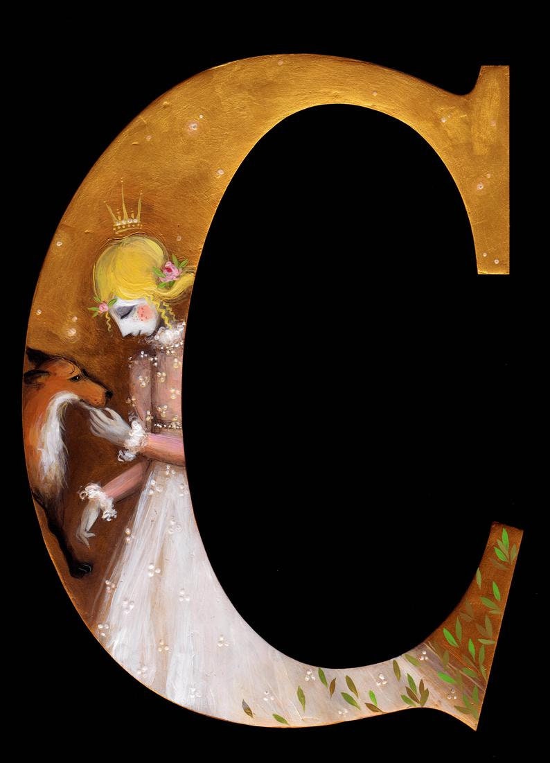 Art Gift for Kids Personalized Art Birthday Gift for Girls Custom Art