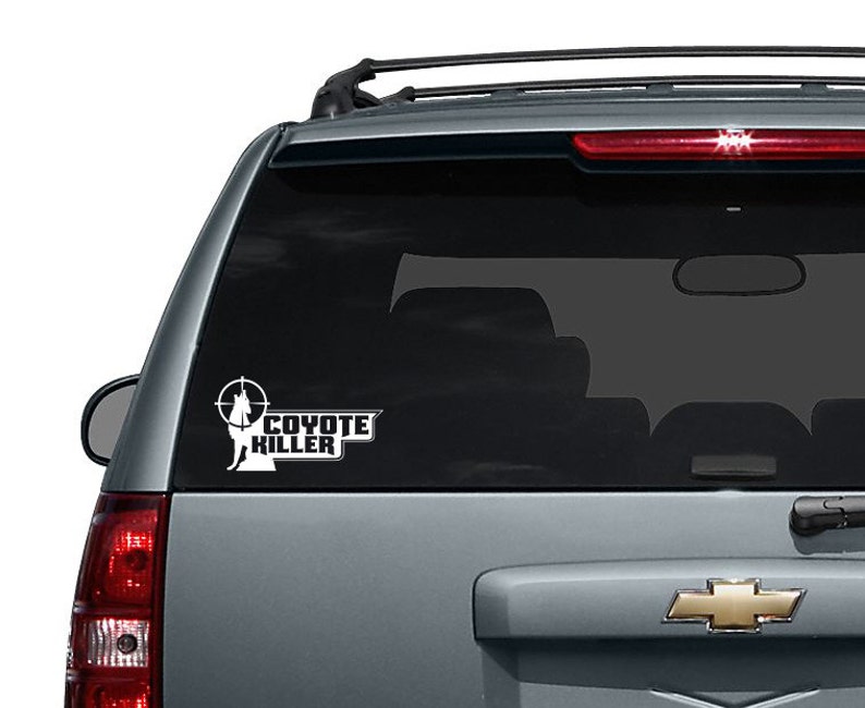 Coyote Killer Vinyl Decal Sticker Etsy