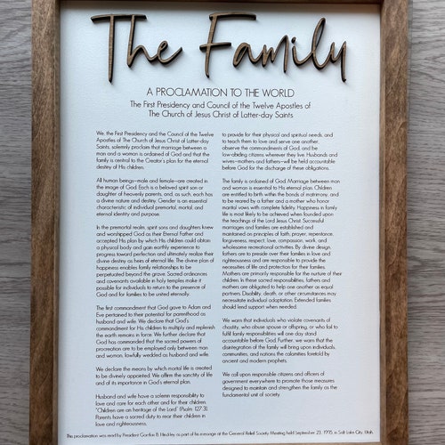 3 Pieces Family Proclamation Living Christ Posters Prints