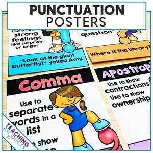 Punctuation Poster Pack Anchor Charts 12 Posters