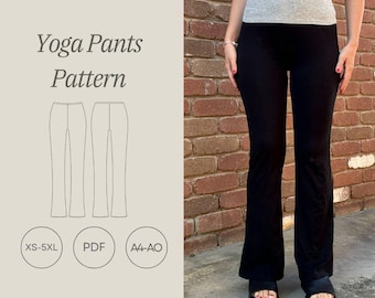 Yoga Flare Hose PDF Schnittmuster (XS-5XL)