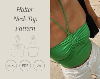 Neckholder Top PDF Schnittmuster (XS-XL)