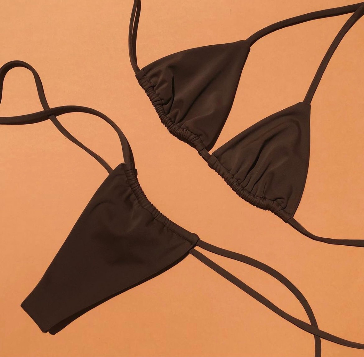 Women Micro G-String Bikini Set Bra Thong Lace-up Lingerie Underwear  Swimwear