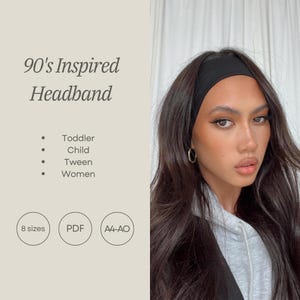 90s Inspired Headband PDF Sewing Pattern