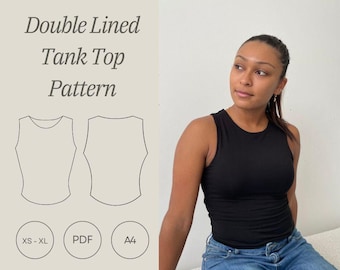 Tank Top PDF Schnittmuster - XS bis XL