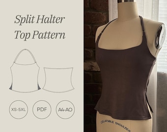 Neckholder Top PDF Schnittmuster (XS-5XL)