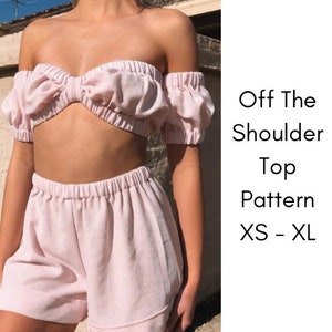 Pattern - Charlotte Crop Top PDF Sewing Pattern