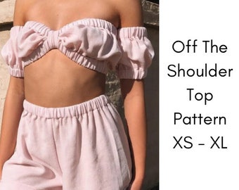 Pattern - Charlotte Crop Top PDF Sewing Pattern