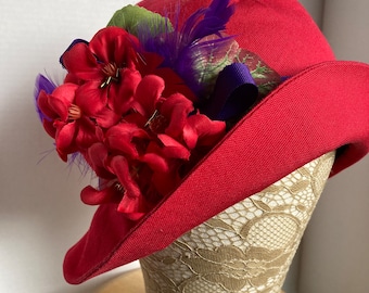 Red Hat social. Wear your red and purple hat. Cotton canvas