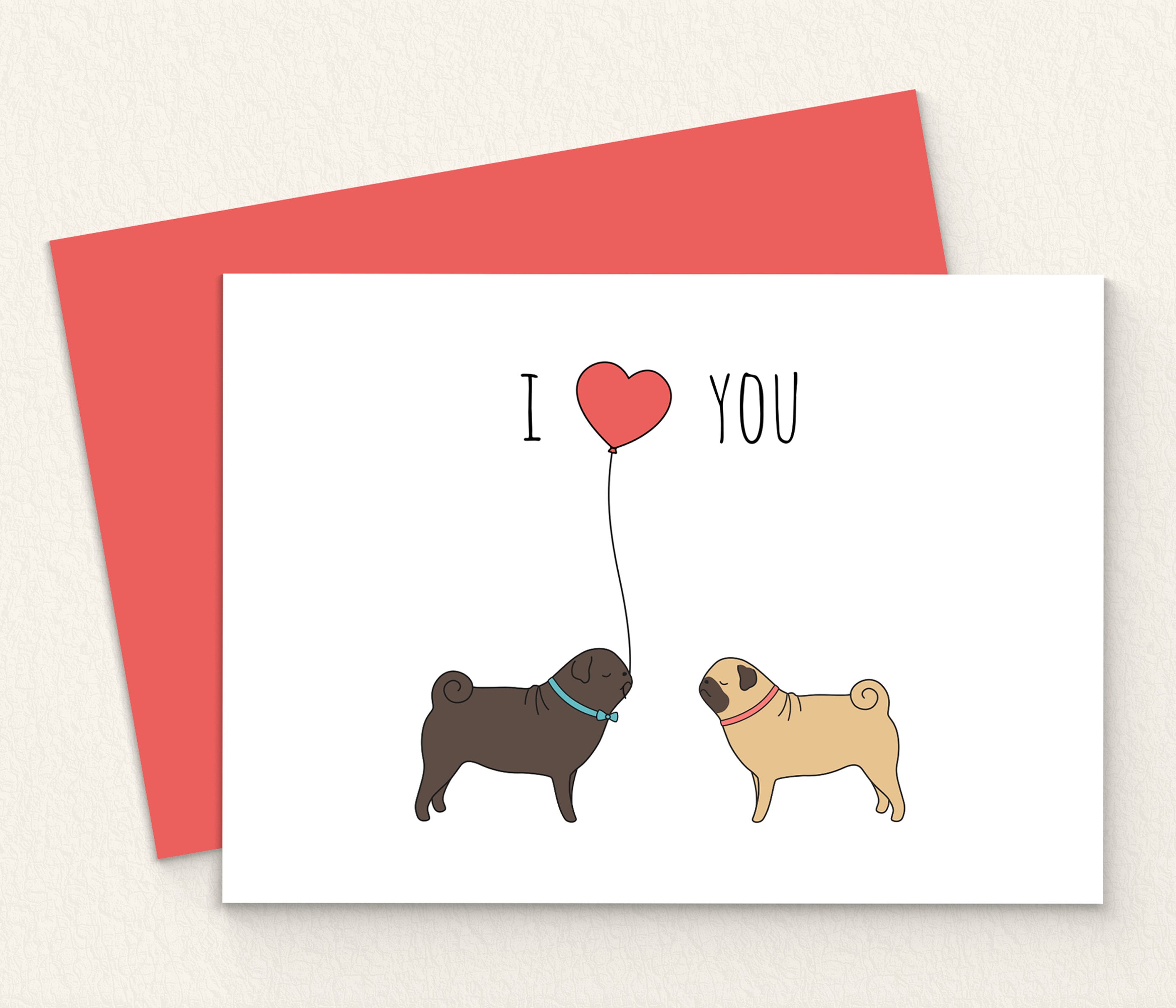 Printable Pug Cards
