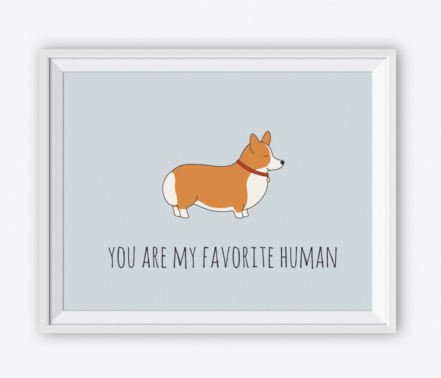 Printable Corgi Art Print Digital Art Print Nursery Wall - Etsy