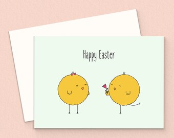 Printable Easter Card - Happy Easter Card - Instant Download. Digital Easter Card. Happy Easter Greeting Card. DIY Card. Easter Printable.