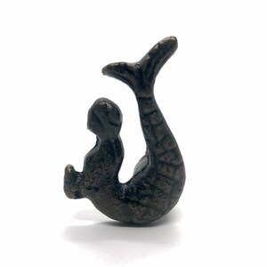 Cast Iron Mermaid / Nautical furniture / cabinet knob + hardware