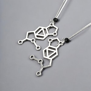 THC CANNABIS MOLECULE 925 Silver Large Earring, Marijuana Plant, Medicinal Drug, Molecular Science, Chemist, Pot Head,Smoker,Grower Jewelry