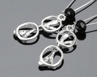 Eyeglasses Earrings, 925 Sterling Silver, Optical Jewelry Gift