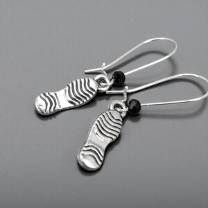 SNEAKER SHOE SOLE Silver Small Charm Earring, Walking, Running, Cross Trainer, Exercise, Sport Shoe, Gym Trainer, Runner, Athlete,Podiatrist