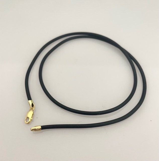 Neoprene necklace gold clasp outlet