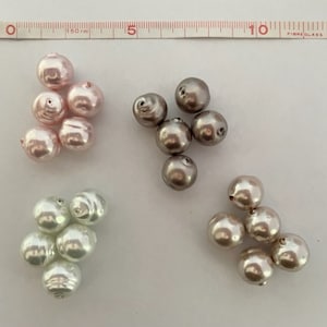 14mm  Dimple Mallorcan Round Loose Pearls x 5 Pieces