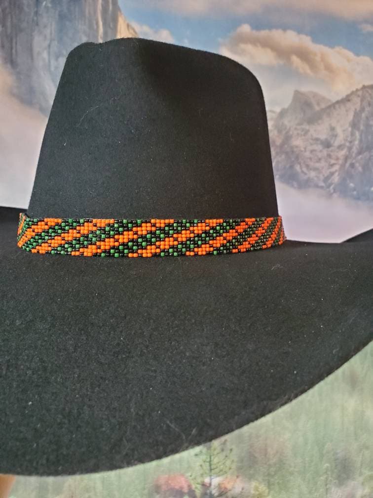 Cowboy Hat Band Orange - Etsy display picture 1