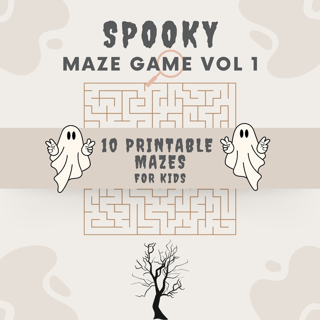 Halloween Mazes for Kids Printable Digital Download Halloween - Etsy