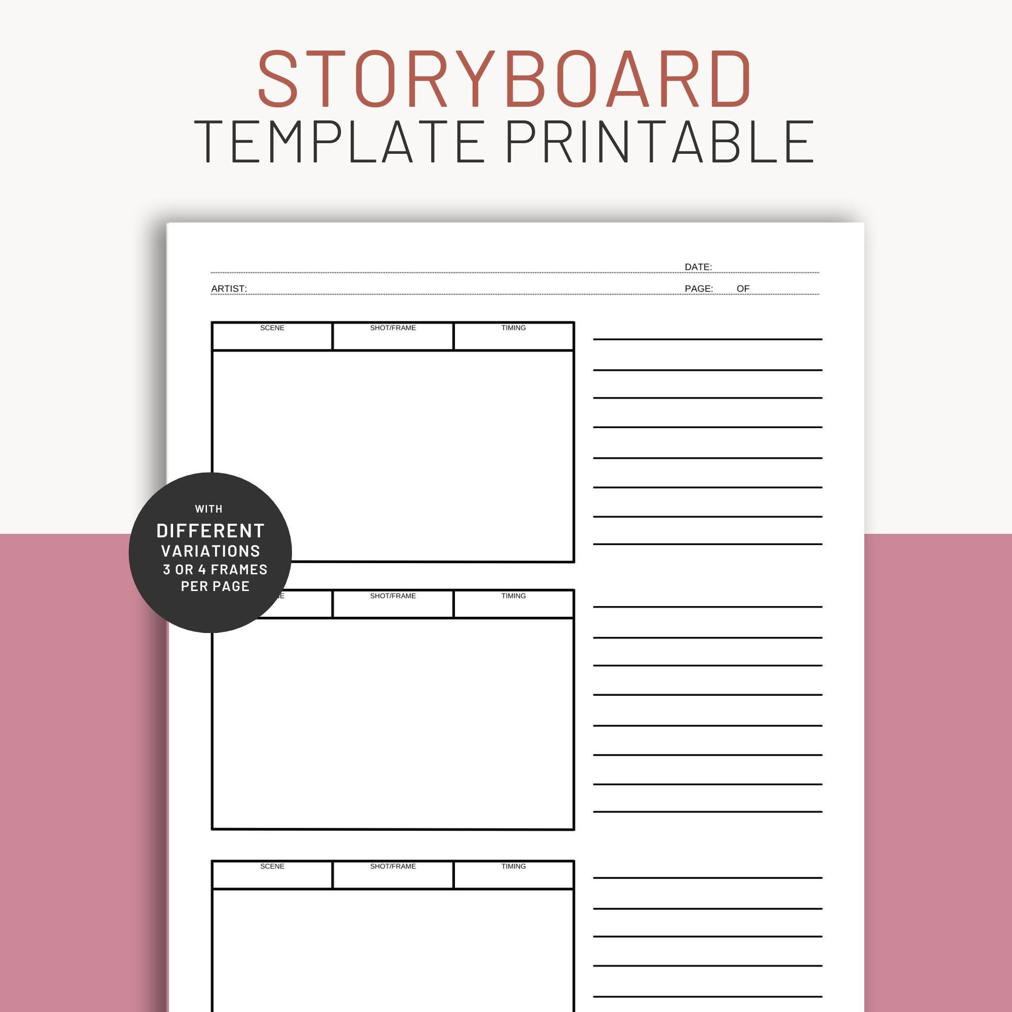 Board Game Template 3 Storyboard by poster-templates