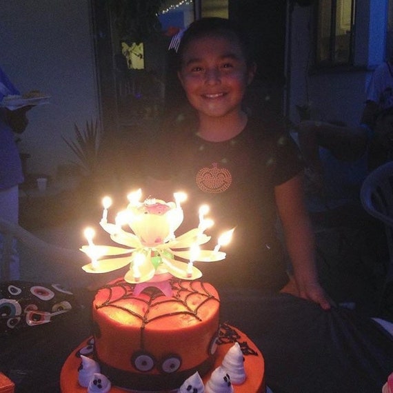 Amazing Musical Lotus Flower Birthday Candle, Ships From USA, Trophy