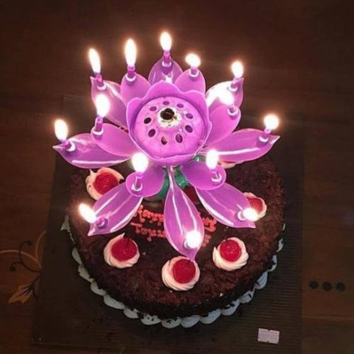 Amazing Rotating Lotus Birthday Candles 6 colours Etsy