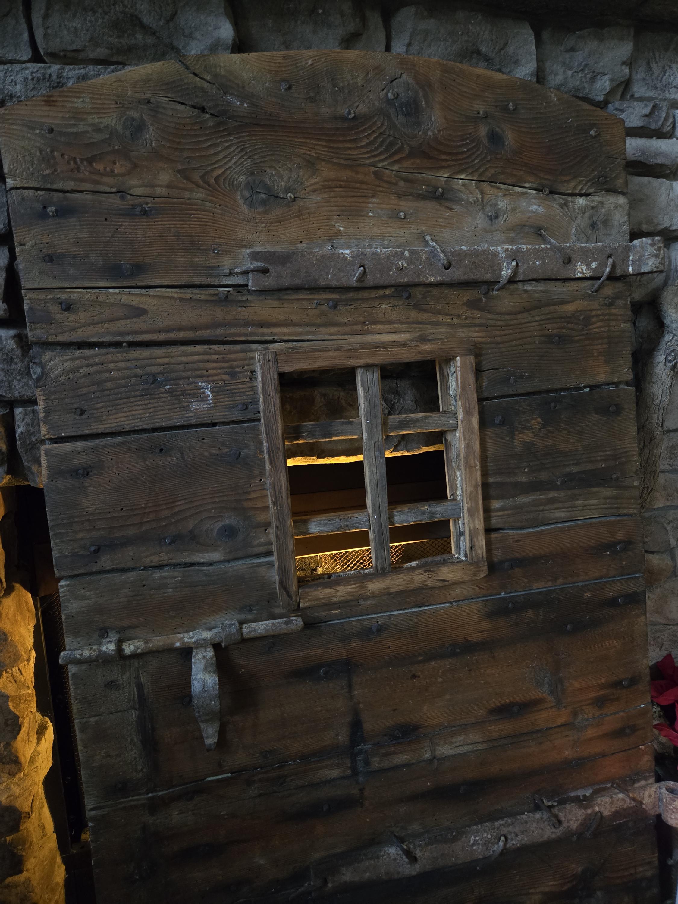 1700s French Chestnut Wine Cellar Door With Original Old Window Old ...