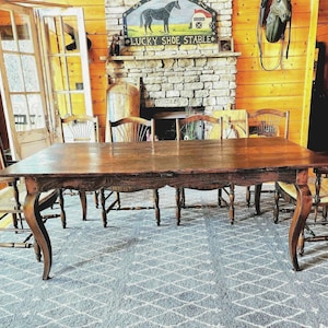 1 * 1700s Plank Provence French Country Table Five Plank Authentic Late 1700s Rustically French Provincial Farm House Table Beautifully Aged