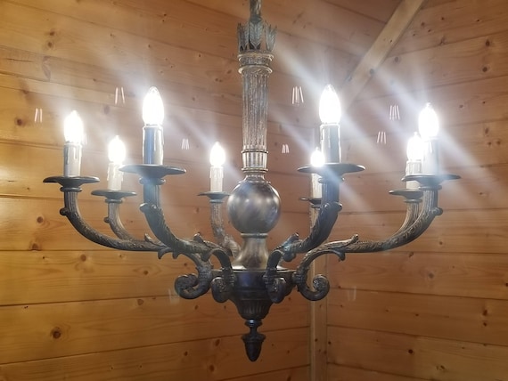 Large Solid Brass Chandelier Large Solid Brass Chandelier