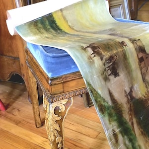 1+Antique Classic English Queen Anne Period Side Chair Circa 1790 Hand Carved Detail High Curved Back Cabriole Legs Detailed Walnut